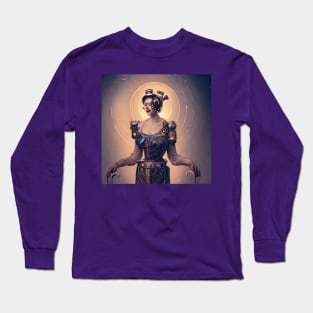 Steampunk lady Long Sleeve T-Shirt